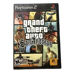 Grand Theft Auto San Andreas Playstation 2 PS2 Video Game Used
